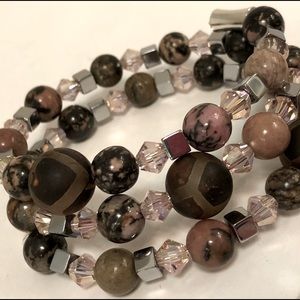 Stunning handmade coiled bracelet.